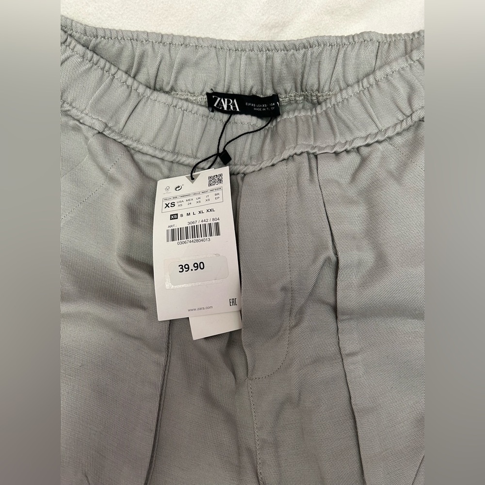 NWT ZARA Gray Joggers sz XS - Picture 10 of 12
